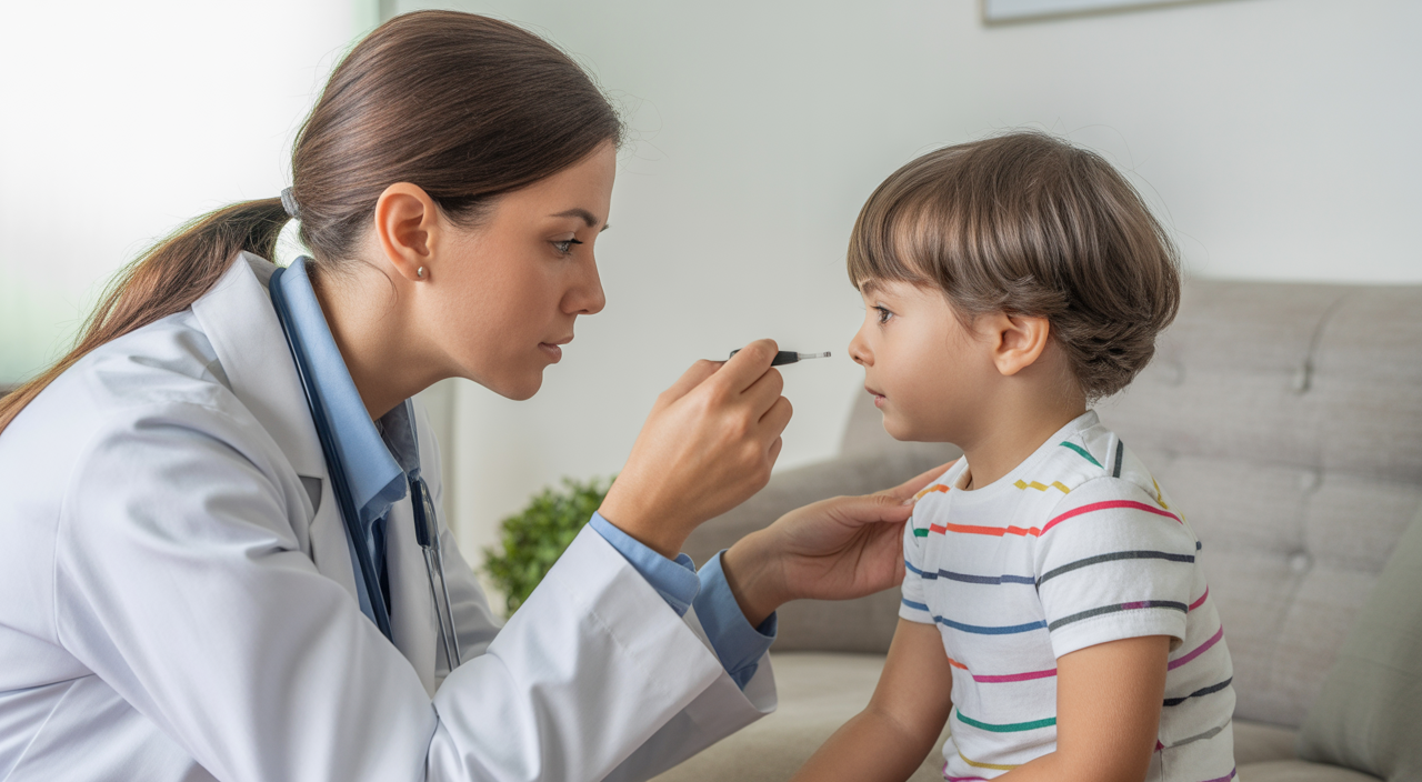 medical professional with patient