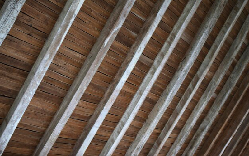 faux wood beams